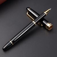 Wholesale Fashion Metal Ballpoint Pen Black Oil Ballpoint Pens Non slip Durable Ballpoint Pen Writing Supplies Advertising Gift Customize