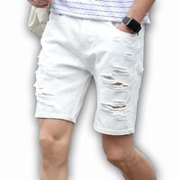 mens white denim shorts uk