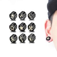 Wholesale Men Women Magnetic Clip on Earrings No Pierced Non piercing Earcuff Ear Clip Earrings Without Piercing pop punk jewelry