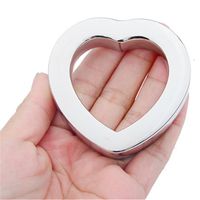 Wholesale Cock Ring Stainless steel Ball Scrotum Stretcher metal penis lock Ring bondage Delay ejaculation BDSM Sex Toys for man