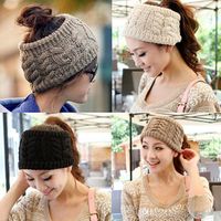 Wholesale Hot hair accessories for women Ladies Warm Crochet Headwrap Winter Crochet Beanies Knit Headbands