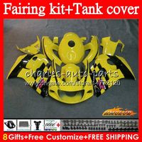 Wholesale Body Tank For SUZUKI yellow black SRAD GSX R750 R600 GSXR600 HC GSXR750 GSXR Fairing
