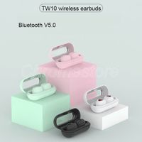 Wholesale New TW10 earbuds music headphone colorful special design Bluetooth earphones in ear headsets hifi sound pk Macaron inpods i10 for cellphone