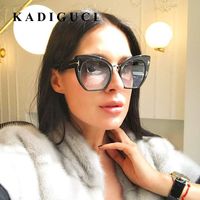Wholesale KADIGUCI Fashion Women Cat Eye Sunglasses Brand Designer Vintage Oversized Sun Glasses Female Cat Eye Eyewear UV400 K333