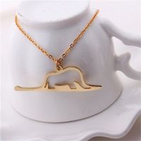 Wholesale 30 hollow outline little prince necklace animal good fortune origami elephant in snake for fairy tale women children lucky woman mother men s family gifts jewelry