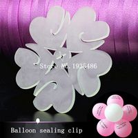 10 stücke 6 in 1 Dichtung Clip Ballons Zubehör Plum Blume Clip Dichtklemme