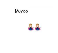 Mignon Princesse Snow Queen Anime Imprimer Cartoon Characters Acrylique Boucles D Oreilles Histoire De Fées Bijoux Boucles D Oreilles En Résine