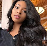 Wholesale 2021 fashion Body Wave Wigs Human Unprocessed Brazilian Remy Hair Left Side Part Wig For Black Women