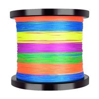Wholesale strand braided colorful fishing wire M M weaves super strong PE fishing line saltwater sea