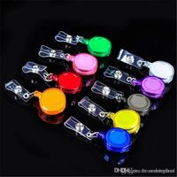 Retractable Badge Reel ID Holder Card Clip Fishing Lanyard Tackle Silver