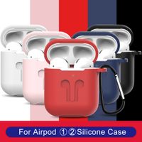 Wholesale Hot Sales Airpod Protective Airpods Cover Bluetooth Wireless Earphone Silicone Case Waterproof Anti drop Strap Accessories