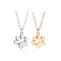 Wholesale 2019 New Tassut Cat Dog Paw Print Animal Necklace Women Jewelry Cute Pug Delicate Statement Necklace Set Gift N191