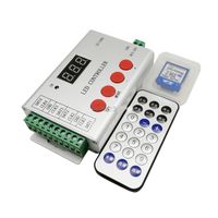 Wholesale Freeshipping H802SE Pixel LED Controller with Ports Drive Pixels Support DMX512 WS2811 WS2812 APA102 etc IR Wireless Remote Control