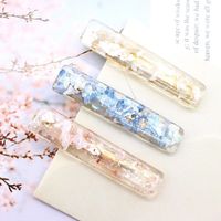 Wholesale 8pcs NEW Korea Pink Shell Hairpins Vintage Geometric Oval Hair Clips Hair Accessories Women Japan Chic Acrylic Hairgrip Barrettes