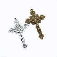 Wholesale Bulk Package Large Size x31MM DIY handmade craft antique color cross crucifix charms pendant