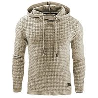 Wholesale 2019 New Casual Hoodie Men s Hot Sale Plaid Jacquard Hoodies Fashion Military Hoody Style Long sleeved Men Sweatshirt