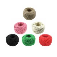 Wholesale 6 color Jute Twine Hemp Rope mm m Twine String for Artworks DIY Crafts Xmas Gift Wrapping Twine Picture Display Embellishments