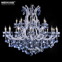 Wholesale Maria Theresa Crystal Chandelier Light Fixture Hanging Lamp Large Lustres Modern Pendant Light For Living Room D1200mm H1000mm Fast Shipping