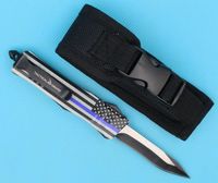 Wholesale Allvin Blue Flag Inch Mini Auto Tactical Knife C Single Edge Snake Blade Pocket Knives EDC Gear