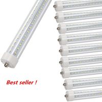 Wholesale T8 ft LED Cooler Door Tubes Lights w AC110V FA8 Single Pin Dual End Powered Ballast Bypass Clear Len K F60T12 Replacement Fluorescent