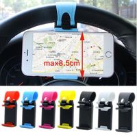 Wholesale Car Phone Holder Mini Air Vent Steering Wheel Clip Mount Cell Phone Mobile car Holder Universal For iP xiaomi Bracket Stand