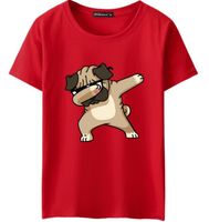Wholesale Men s T shirts Fashion Animal Dog Print Hipster Funny t shirt Men Summer Casual street Hip hop Tee shirt Male Tops XL