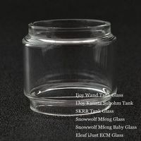 Wholesale Fat Extend Replacement Bulb Bubble Glass Tube for Ijoy Wand Shogun Univ Kanata SKRR Snowwolf Mfeng Baby iJust ECM DHL