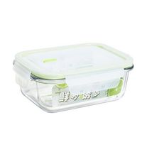 Wholesale 410ml style Lunch Box Glass Microwave Bento Boxes Foods Storage school food containers with compartments for kids