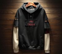 Wholesale New Style Mens Joint The Letters Sign Long Sleeve Large Size Fashionable Japanese Wind Youth Hoodies