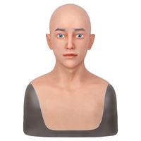 Wholesale Realistic Silicone Masks Human Skin Man Face Male For Halloween Crossdresser Cosplay Masruerade Fool s Day Spoof Tricky Props