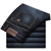 Wholesale New Autumn Winter Jeans Men Smart Casual Regular Denim Mens Jeans Trousers Brand Clothing Well Size