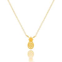 Wholesale DIANSHANGKAITUOZHE Gold Silver Rose Gold Charm Body Chain Pineapple Necklace Pendant Stainless Steel Ananas Jewelry For Women
