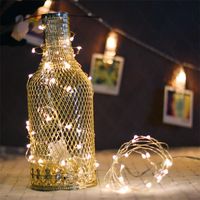 Wholesale 2M LEDs Garland Decorative LED String Light Copper Wire CR2032 Battery Operated Christmas Wedding Party Decoration String Fairy Lights