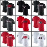 Wholesale Georgia Bulldogs Tops Sideline Legend Performance T Shirts Printed Short Sleeve O Neck Tee football college Team Sports Tshirts