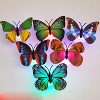 Wholesale Colorful Fiber Optic Butterfly Nightlight LED Butterfly Night Light For Wedding Room Night Light For Children Room