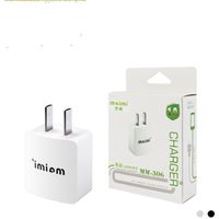 Wholesale Maimi New USB travel Charger Adaptor US Plug full A mah Output For Iphone Samsung USB Adaptor black white with retail