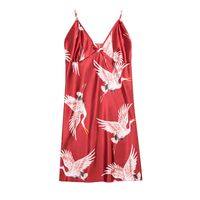 Wholesale Silk Pajamas Summer Dresses Robes Women Sexy Strap Nightdress Sleepwear Short Nightgown Plus Size M L XL