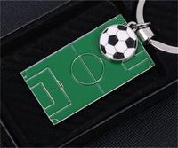 Wholesale Football Field Keychain Bag Pendant Keys Buckle Male And Female Couple Key Ring Metal EDC Birthday Gift mo C1