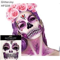 Wholesale HFG06 Face Gem Makeup with Rhinestone Skull Teeth Sticker Body Paint Decor for Dressing Party Carnival Holiday Gift