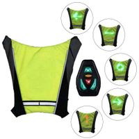 Led Sans Fil Gilet De Vélo De Sécurité Led Clignotants Lumière Sac De Vélo Sac De Sécurité Clignotants Lumière Gilet Vélo Réfléchissant Gilets