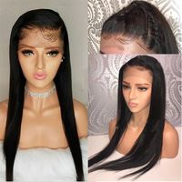 Wholesale Remy Hair Straight Wigs x4 Lace Front Malaysian Wig Pre Plucked Natural Hairline