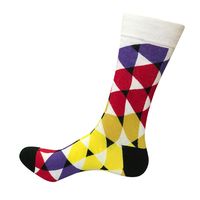 Unisex Soft Breathable Wear Resistant Print Calf Length Cycling Socks LM 03