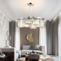 Wholesale Post Modern Luxury Crystal Chandelier Lighting Living Room Lamp Light Bedroom Dining Room LED Bulbs Creative Home Hanging Lights