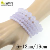Wholesale Charm Natural Stone mm Round Loose Bead Bracelet Gems Violet Jades Woman Yoga Accessories Christmas Wedding Gift Price