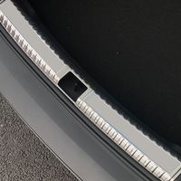 4pc Stickers Car Rear Trunk Sill Plate Guard Rubber Bumper Protector Pad Cover
