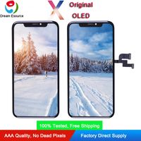Wholesale Reliable Qaulity Original Refurbished Change Glass Screen Panel for iPhone X Complete Perfect Touch and Display Color Free DHL