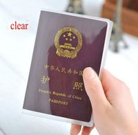 Wholesale 2019 New Transparent Dull Polish Waterproof Passport Cover Protable Passport Wallets Card Holders holder Cover Case