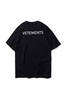 Wholesale 2018 Summer vetements letter print men Black White short sleeve t shirt hiphop STAFF Fashion Casual tee M XL MC33