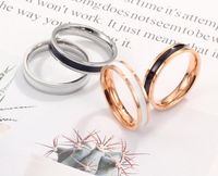 Wholesale Fashion Titanium Steel Ring Rose Gold Love Rings Silver Lover Ring Designer Engagement Men Casual Jewelry Simple Ring Birthday Gift