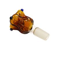 Wholesale Smoking Bowl Glass Oil Burner Bowl mm mm Male Joint Colorful New Design For Grace Glass Bong Percolator Water Pipe DHL